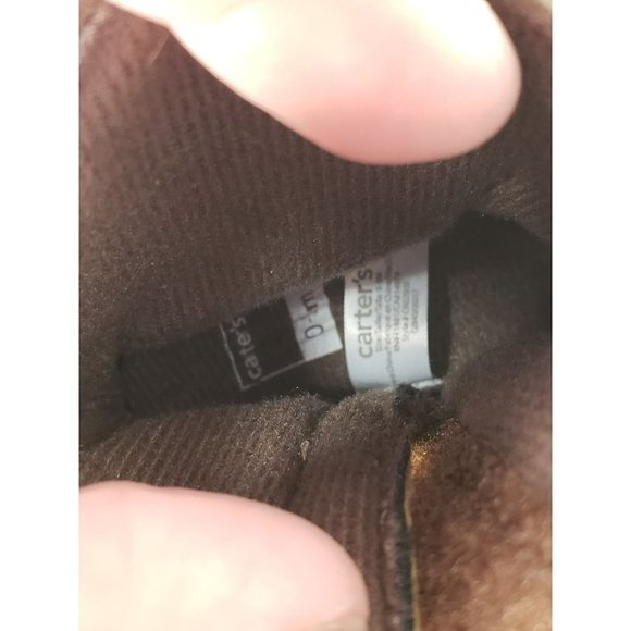 Carter's Brown Bow 0-3‎ month girl Boots - Picture 2 of 8